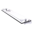 thumbnail image 1 of Carolina Collection Glass Shelf with Gallery Rail - Matte White / 22 Inch, 1 of 1