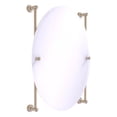 thumbnail image 1 of Carolina Collection Oval Frameless Rail Mounted Mirror - Antique Pewter, 1 of 2