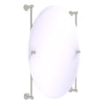 thumbnail image 1 of Carolina Collection Oval Frameless Rail Mounted Mirror - Satin Nickel, 1 of 2