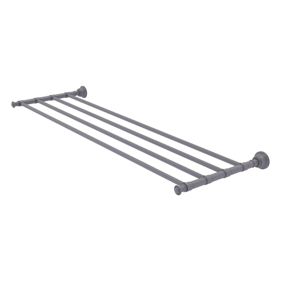 Carolina Collection Towel Shelf - Matte Gray / 36 Inch