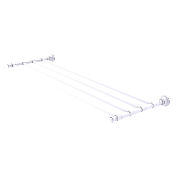 Carolina Collection Towel Shelf - Matte White / 36 Inch