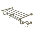 thumbnail image 1 of Carolina Collection Towel Shelf with Double Towel Bar - Antique Brass / 24 Inch, 1 of 11