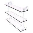 thumbnail image 1 of Carolina Collection Triple Glass Shelf - Satin Chrome / 22 Inch, 1 of 1