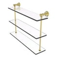 thumbnail image 1 of Carolina Collection Triple Glass Shelf - Unlacquered Brass / 22 Inch, 1 of 1