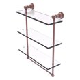 thumbnail image 1 of Carolina Collection Triple Glass Shelf with Towel Bar - Antique Copper / 16 Inch, 1 of 1