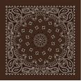 thumbnail image 1 of Carolina Creative Products Unisex Adult Hav-A-Hank Paisley Bandana, Cocoa Brown, 22 x 22 in., 1 of 1