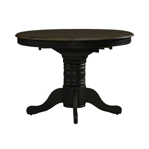 Carolina Crossing Pedestal Table Set- Black