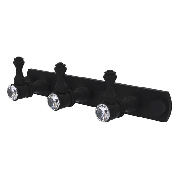 Carolina Crystal Collection 3 Position Tie and Belt Rack - Matte Black