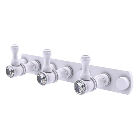 Carolina Crystal Collection 3 Position Tie and Belt Rack - Matte White