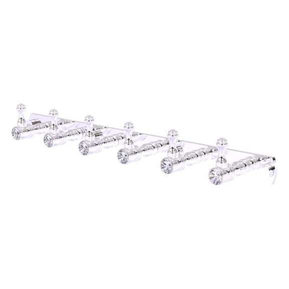 Carolina Crystal Collection 6 Position Tie and Belt Rack in Polished Chrome