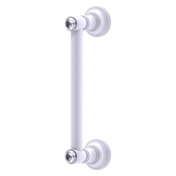 Carolina Crystal Collection 8-in Door Pull in Matte White