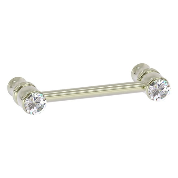 Carolina Crystal Collection Cabinet Pull - Polished Nickel / 3 Inch
