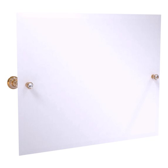 Carolina Crystal Collection Landscape Rectangular Tilt Mirror with Beveled Edge in Brushed Bronze