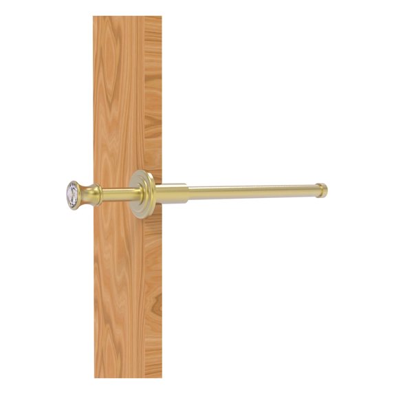 Carolina Crystal Collection Retractable Pullout Garment Rod - Satin Brass