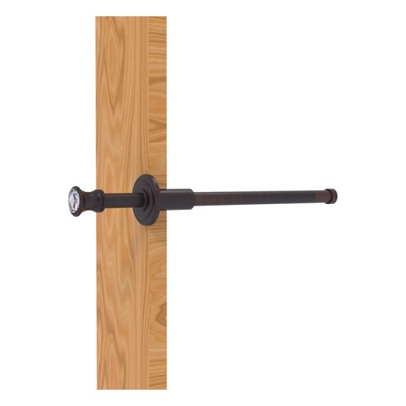 Carolina Crystal Collection Retractable Pullout Garment Rod - Venetian Bronze
