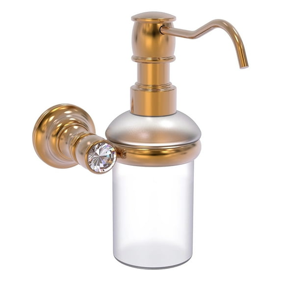 Carolina Crystal Collection Wall Mounted Soap Dispenser - Brushed Bronze