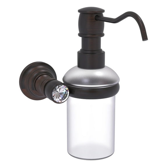 Carolina Crystal Collection Wall Mounted Soap Dispenser - Venetian Bronze