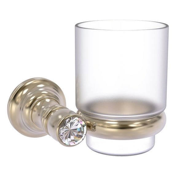 Carolina Crystal Collection Wall Mounted Tumbler Holder in Antique Pewter