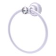 thumbnail image 1 of Carolina Crystal Towel Ring - Matte White, 1 of 3