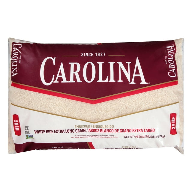 Carolina Enriched White Rice, Extra Long Grain, GlutenFree, NonGMO
