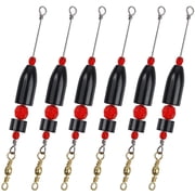 Carolina Fishing Rigs CRR Carolina Ready Rig, 6pcs Brass Pre Rigged Carolina Rig with Sinker Weight Beads Barrel Swivels for Bass Saltwater Freshwater