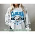 thumbnail image 1 of Carolina Football Crewneck, Panther Sweatshirt, Vintage Carolina Football Crewneck Sweatshirt, 1 of 5