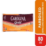 Carolina Gold Enriched Parboiled Rice, Extra Long Grain Rice, 5 lb Bag