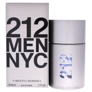 Carolina Herrera 212 Men NYC Eau De Toilette Spray, Cologne for Men, 1.7 Oz