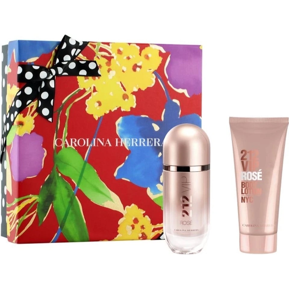 Carolina Herrera 212 VIP ROSE Women 2PC Gift Set (EDP Spray + Body