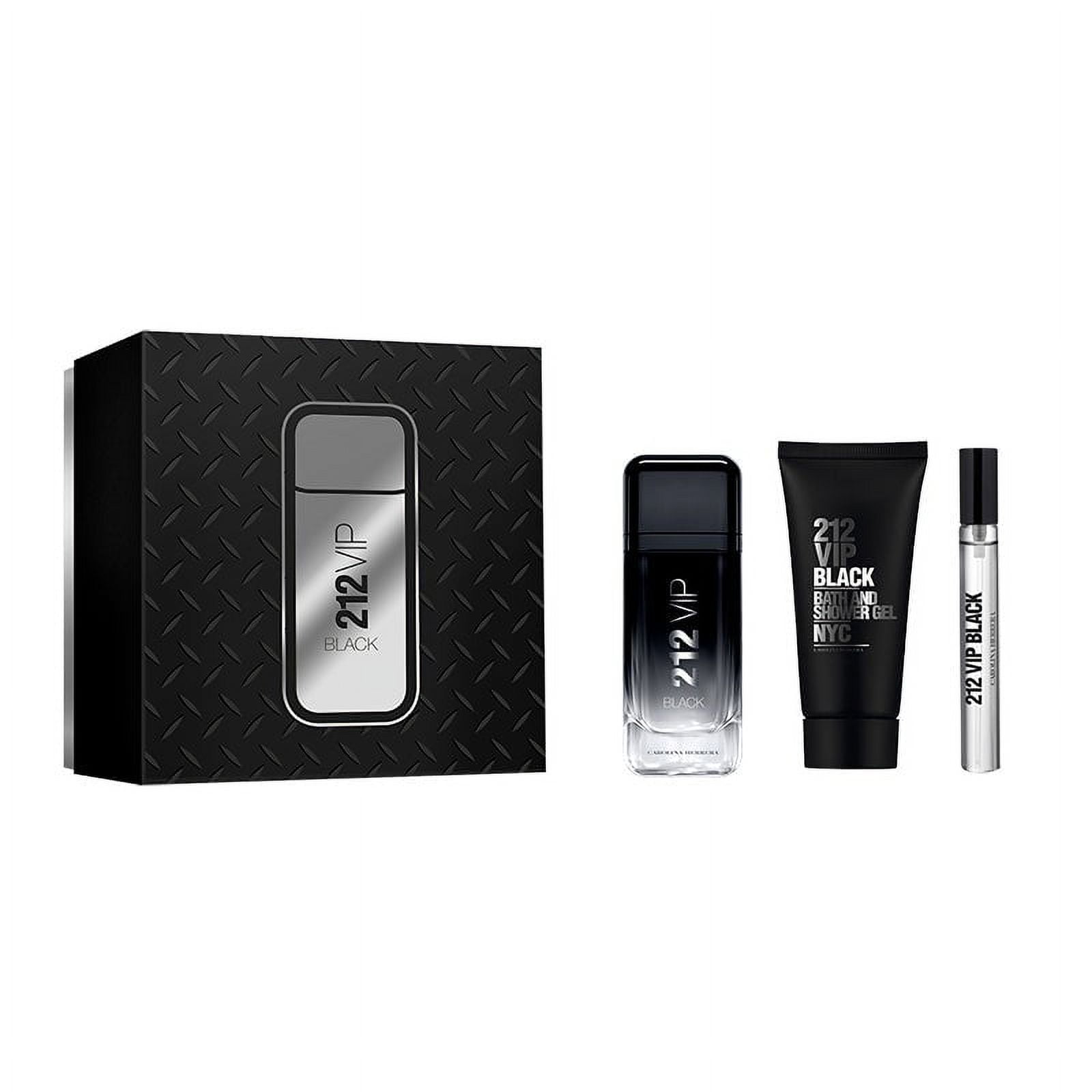 Carolina Herrera 2VBM2 212 Vip Black Makeup Gift Set for Men - 3 Piece