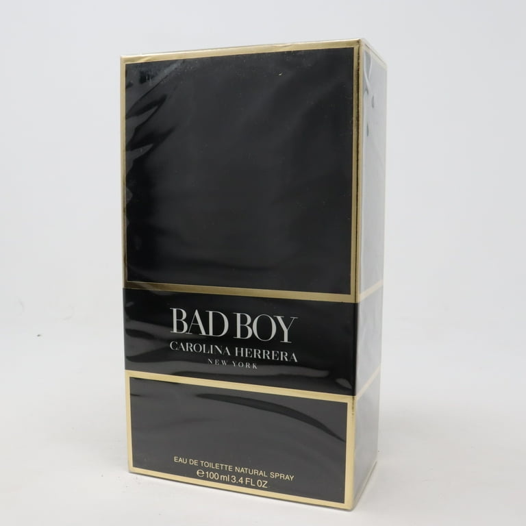 Carolina Herrera Bad Boy EDT Perfume Toilette for Men, 3.4 Oz