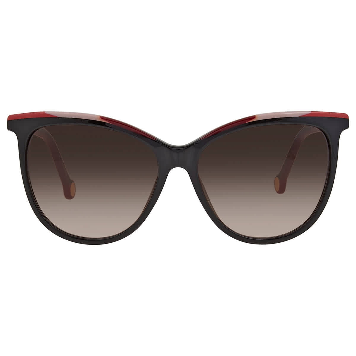 Carolina Herrera Brown Gradient Cat Eye Ladies Sunglasses SHE827 700Y 56