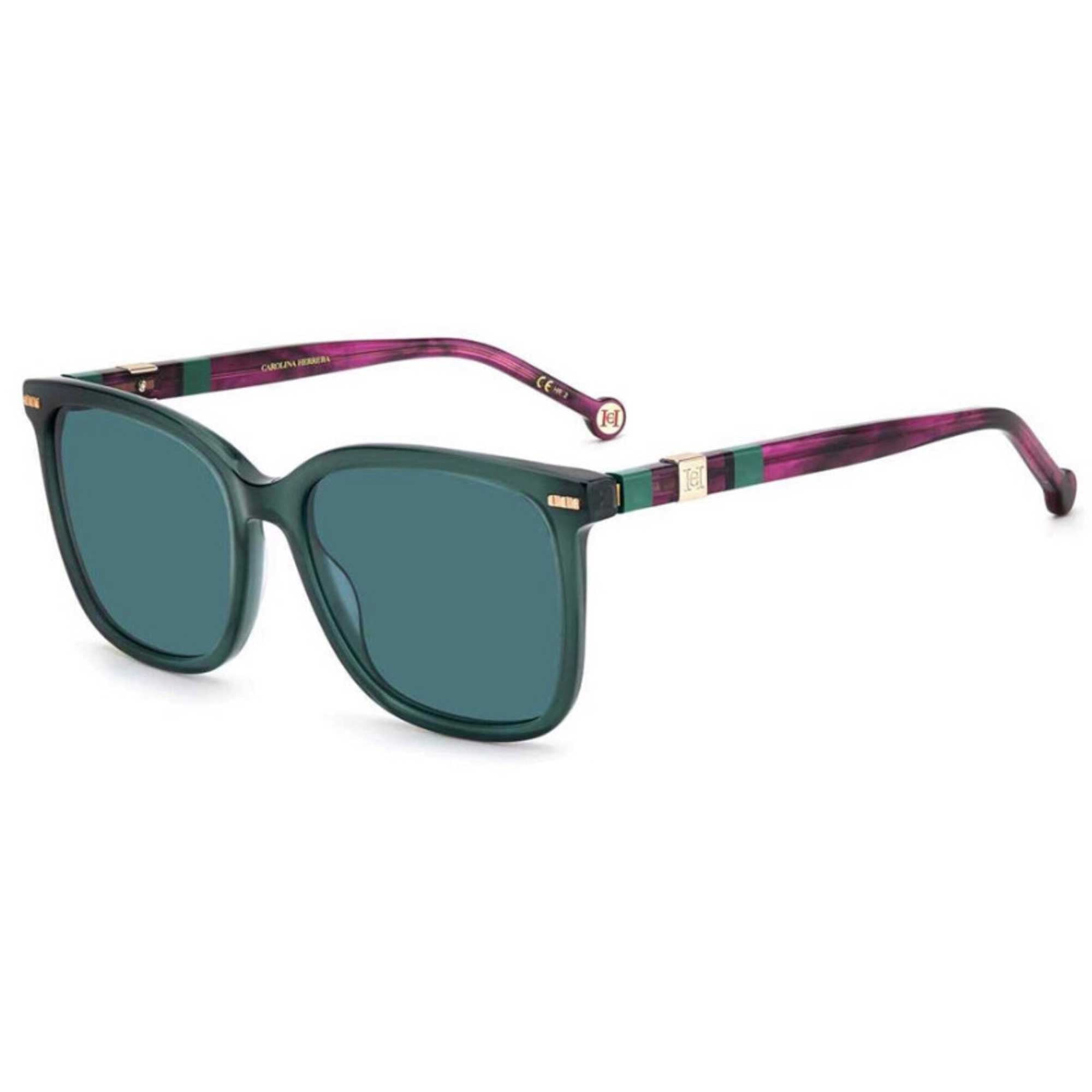 CAROLINA HERRERA- Brown Violet Butterfly Ladies Sunglasses CH 0029/S 0S9E Carolina Herrera Grey Shaded Blue Butterfly Ladies  main image 2