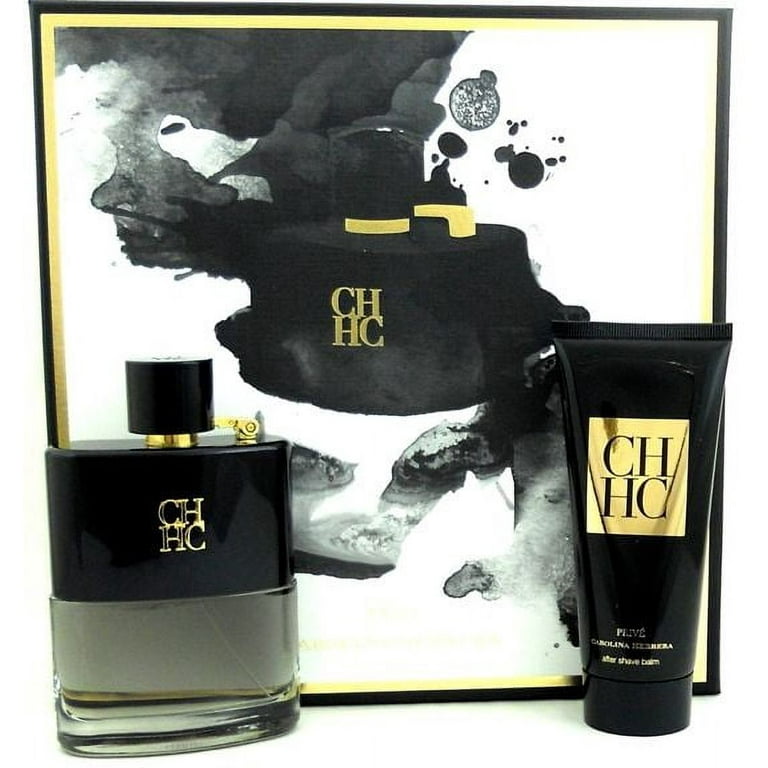 Carolina Herrera CH Prive Eau de Toilette Spray and After Shave Balm 2 Piece Gift Set for Men