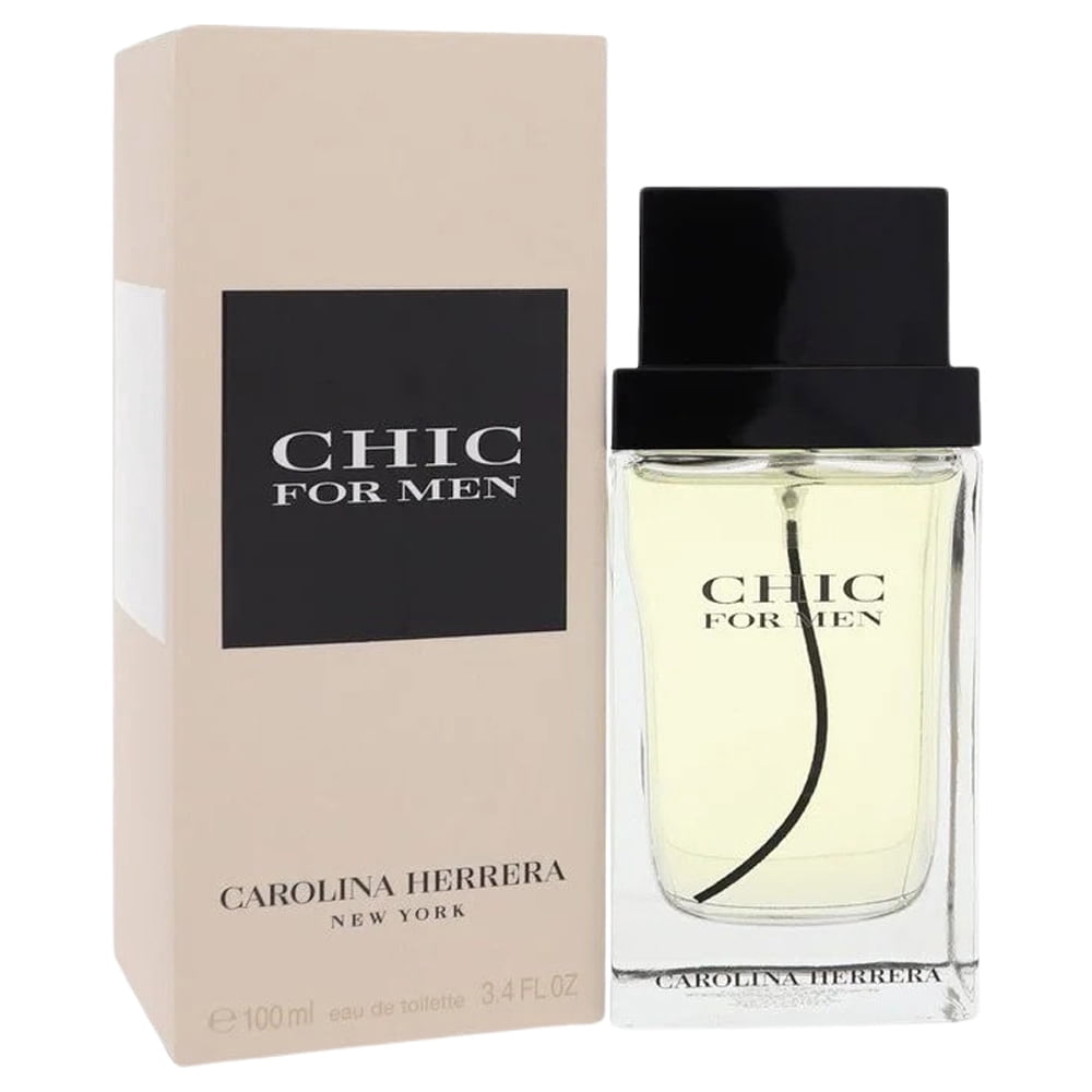 Carolina Herrera CHIC EDT Spray for Men, 3.4 oz with Sandalwood