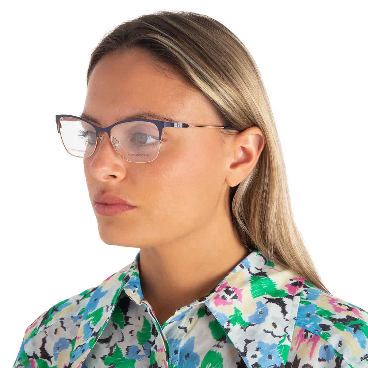 Carolina Herrera Demo Cat Eye Ladies Eyeglasses CH 0074 0LKS  display picture 1