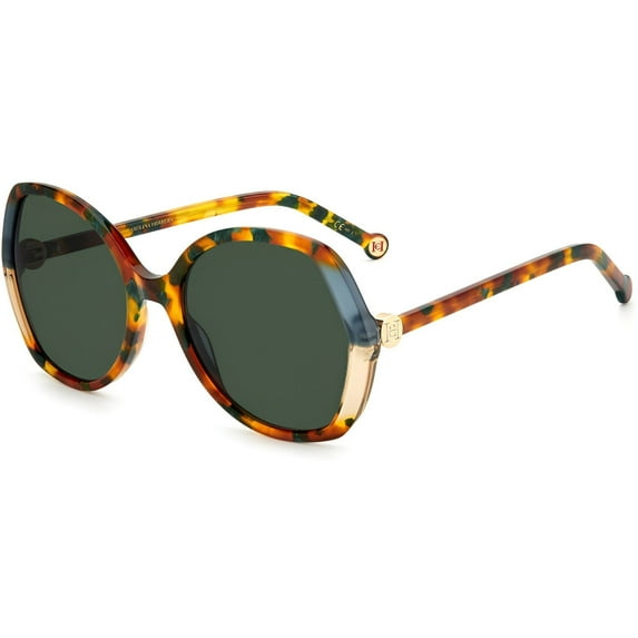 Carolina Herrera CH 0051/S 0YJE Women's Green Havana Sunglasses