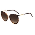 thumbnail image 1 of Carolina Herrera - HER 0077/S, Round metal/acetate women HAVANA/BROWN SHADED, 1 of 2