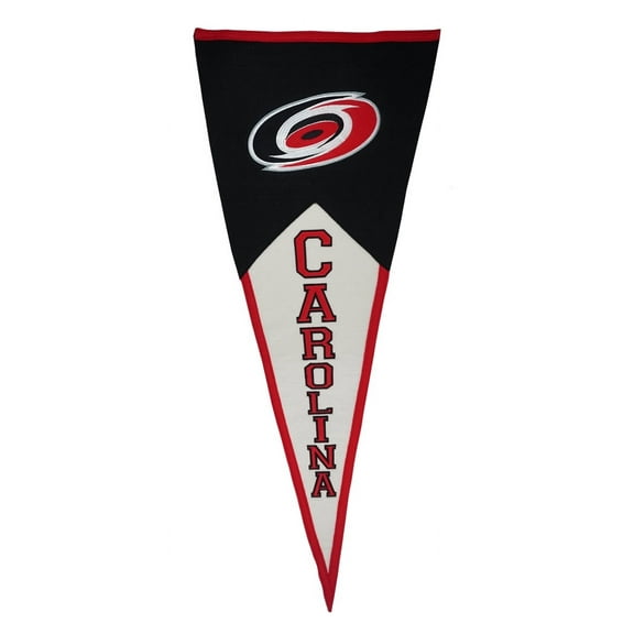 Carolina Hockey Hurricanes - Oversized 17x40 - High Quality Classic Embroidered Pennant