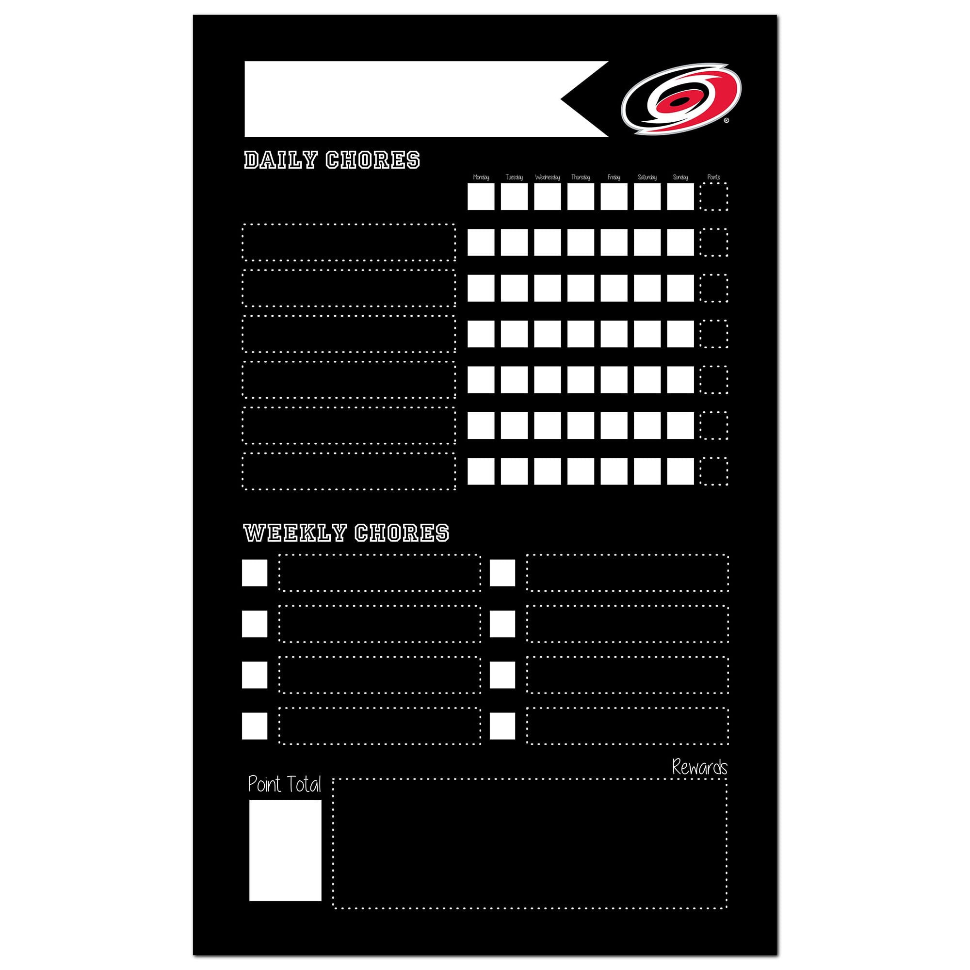 Carolina hurricanes 11 x 19 chore chalkboard walmart