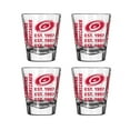 thumbnail image 1 of Logo Brands Carolina Hurricanes 4-Pack 2oz. Shot Glass Set, 1 of 1