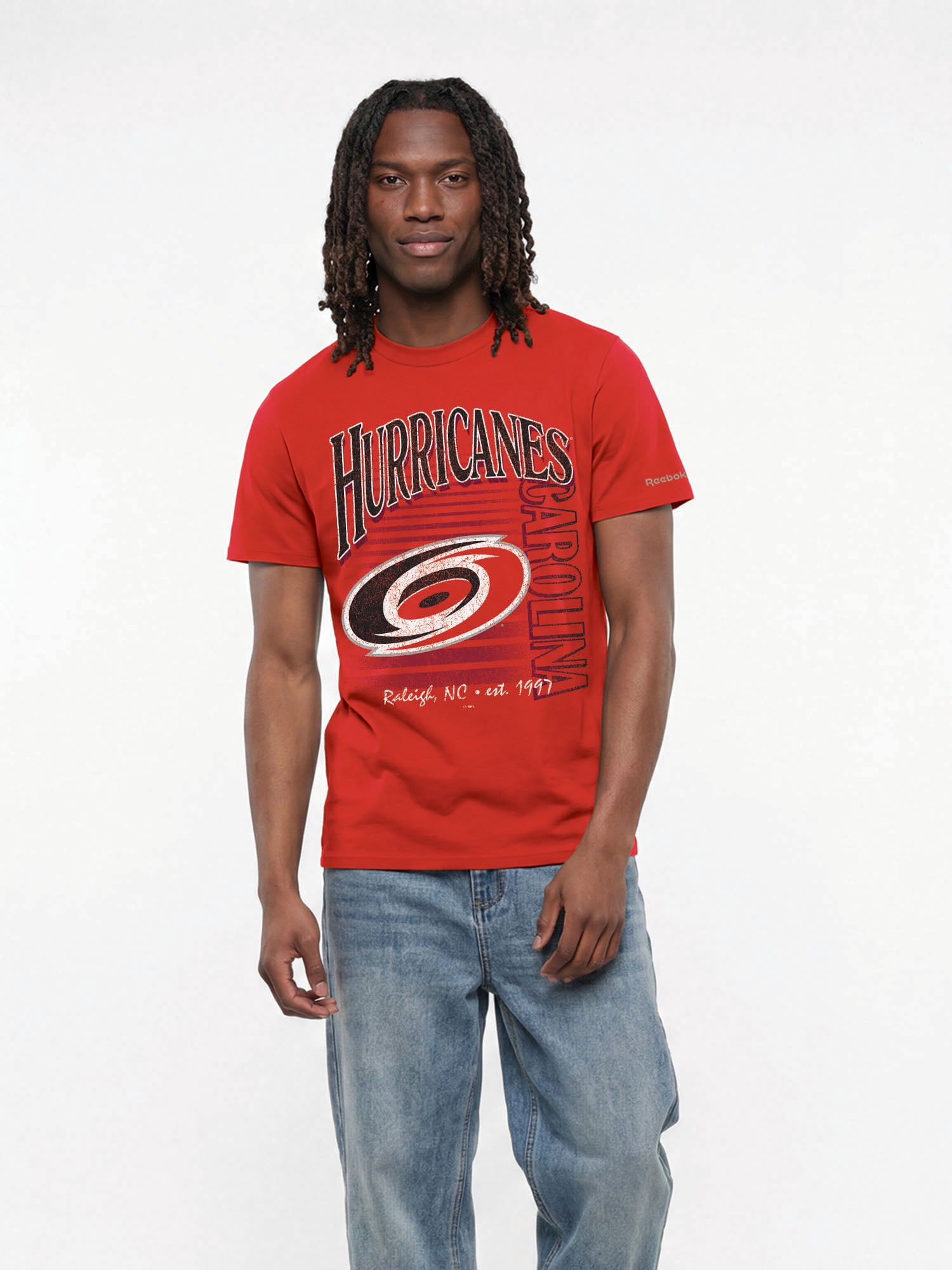 Carolina Hurricanes Reebok Mens Crew Neck Short Sleeve T-Shirt