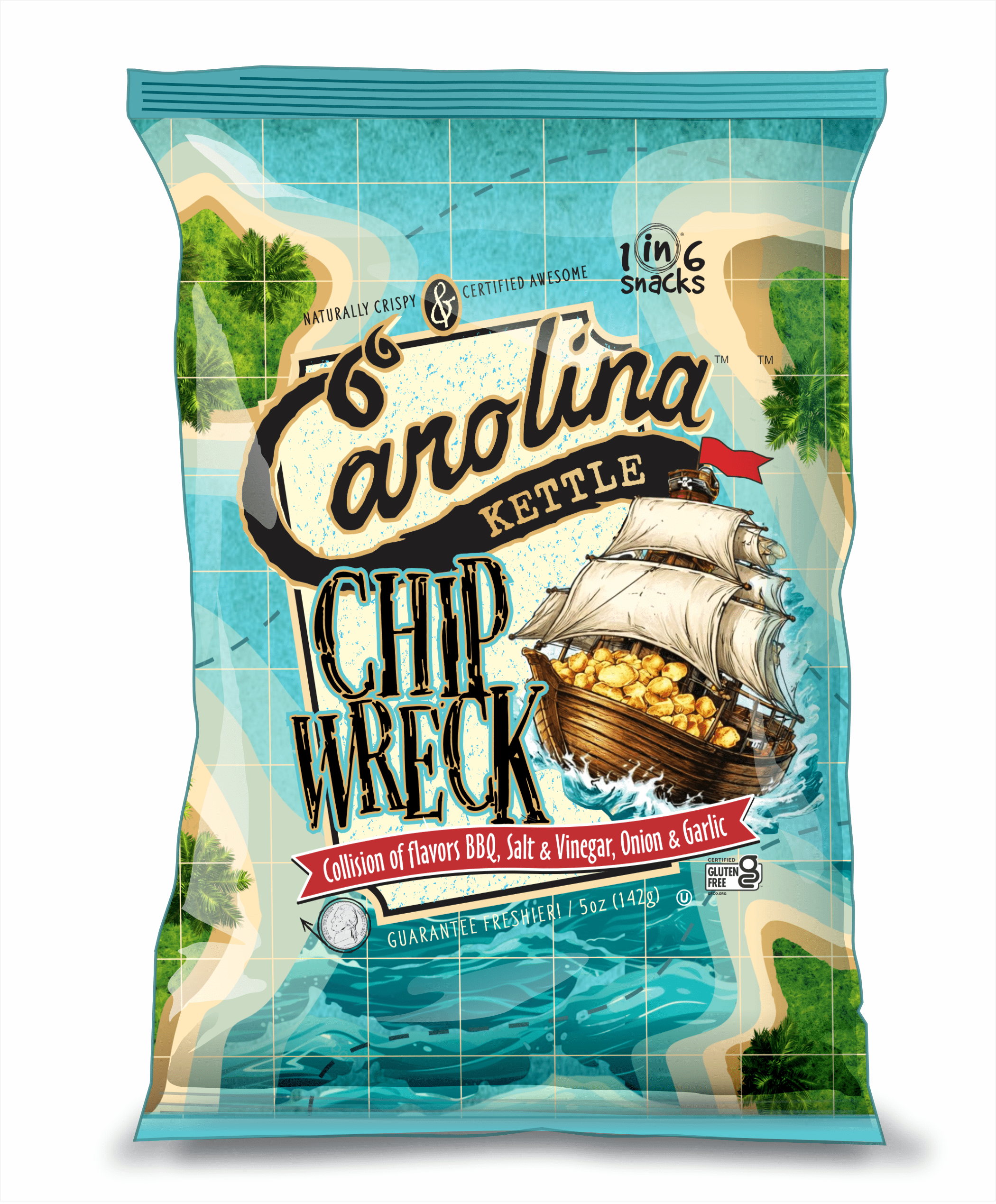 Carolina Kettle Chip Wreck 5 OZ
