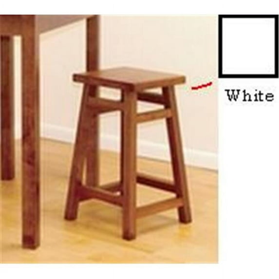 Tavern Pub Counter Stool - Antique White