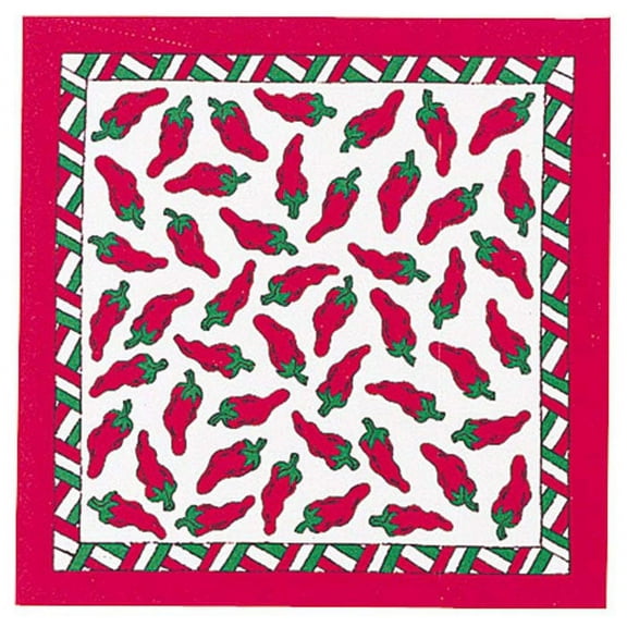 Carolina Manuf Chili Pepper Bandana: Spice up Your Style with Hot Chili Peppers!