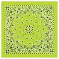 thumbnail image 1 of Carolina Manuf Neon Paisley Bandana - Vibrant Green Bandanas for Stylish Accessories, 1 of 3