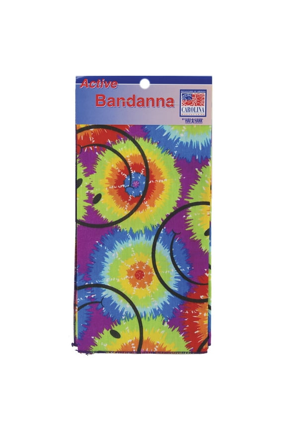 Manuf Smiley Face Retro Bandana - Fun and Stylish 22" x 22" Design!