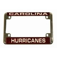 thumbnail image 1 of Carolina Hockey Hurricane's Chrome Motorcycle, RV or Trailer License Plate Frame, 1 of 5