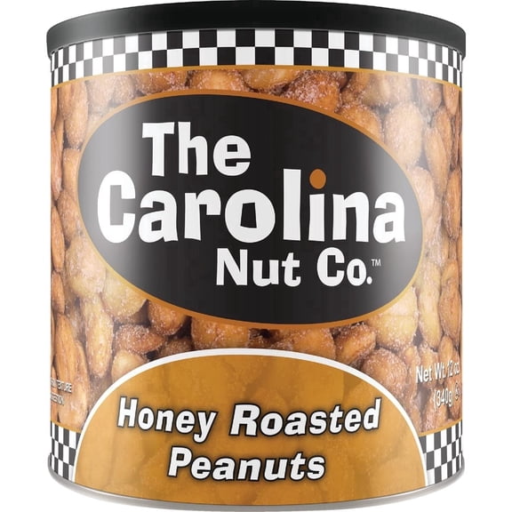 Carolina Nut The Co. Peanuts Honey Roasted, One 12 Oz Can