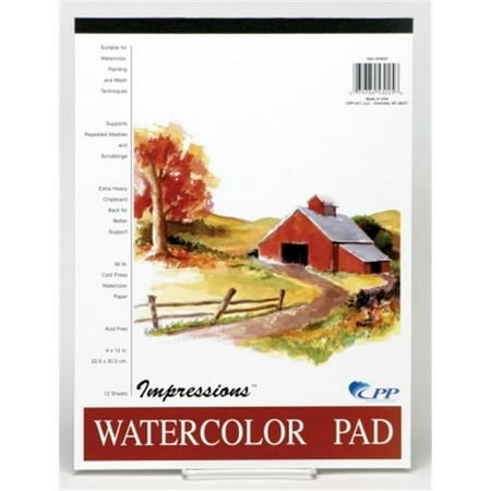 Carolina Pad - Cpp 9in. x 12in. Impressions Watercolor Pad 53025 - Pack of 12